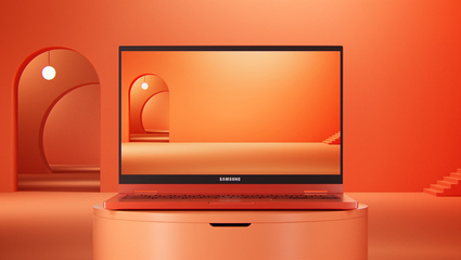 光影流動，智造未來 C4D三維動畫下的三星筆記本電腦產品演繹